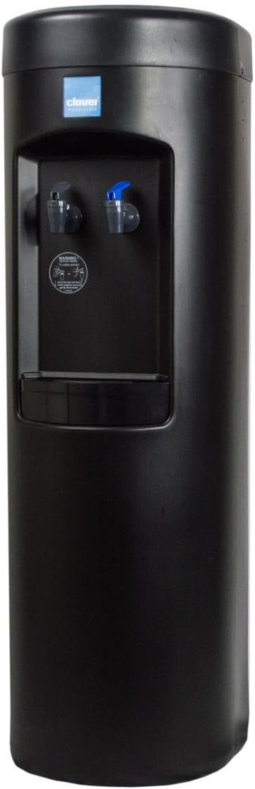 Clover B7B Room Temp and Cold Bottleless Water Cooler with Conversion Kit, Black