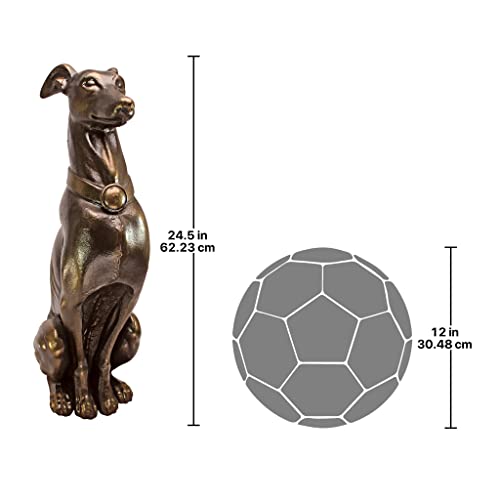 Design Toscano EU1379 Man's Best Friend Basket Dog Statue, 19 Inch, Two Tone Stone