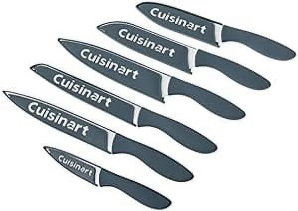 Open Box Cuisinart C55-12PCERK 12Pc Ceramic Coated Knife Set - Blue/Grey
