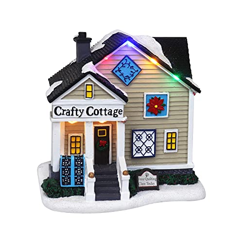 Christmas Village Restaurant - Lighted Musical Snow Village Collectible Building Houses - Perfect Addition to Your Christmas Indoor Decorations & Holiday Displays