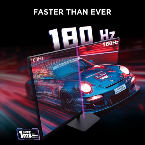 32 Inch Curved Gaming Monitor, FHD 1080P 165Hz PC Monitor, 1500R, 122% sRGB with HDR, FreeSync Premium, HDMI 2.0x2, DisplayPort 1.4, VESA Compatible, Tilt Adjustable, Eye Care, H32S17C