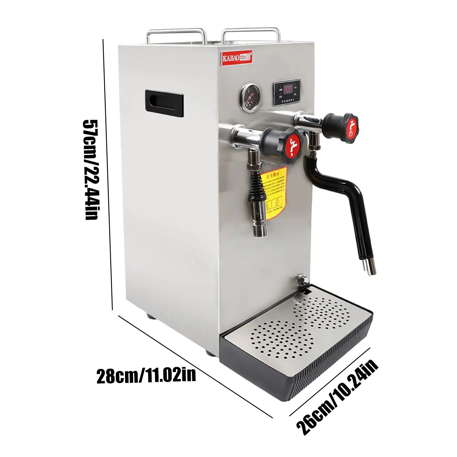 OUKANING Professional Espresso Coffee Milk Foam Machine 8L Steam Water Boiling Machines