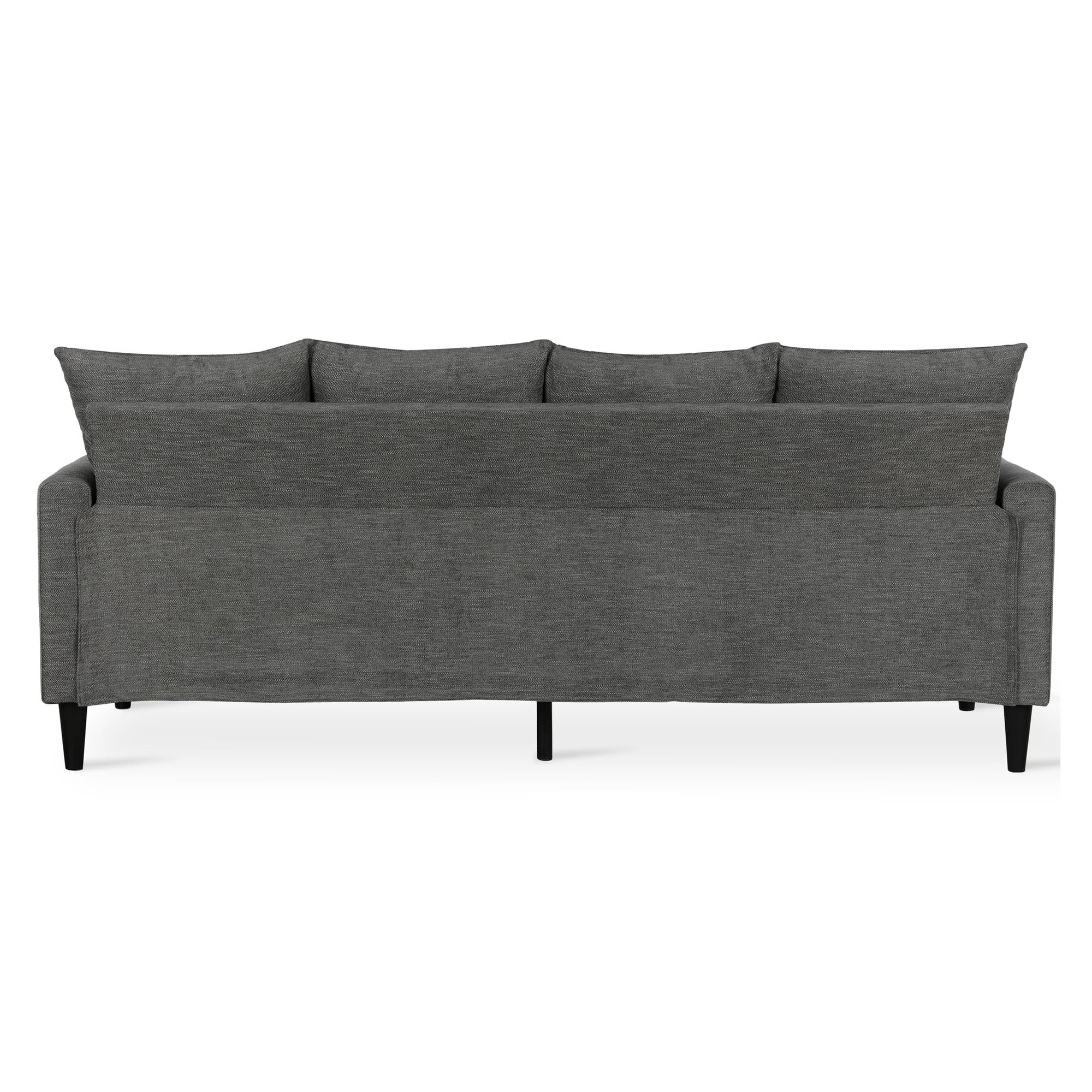 DHP Keaton Reversible Sectional with Pillows, Gray