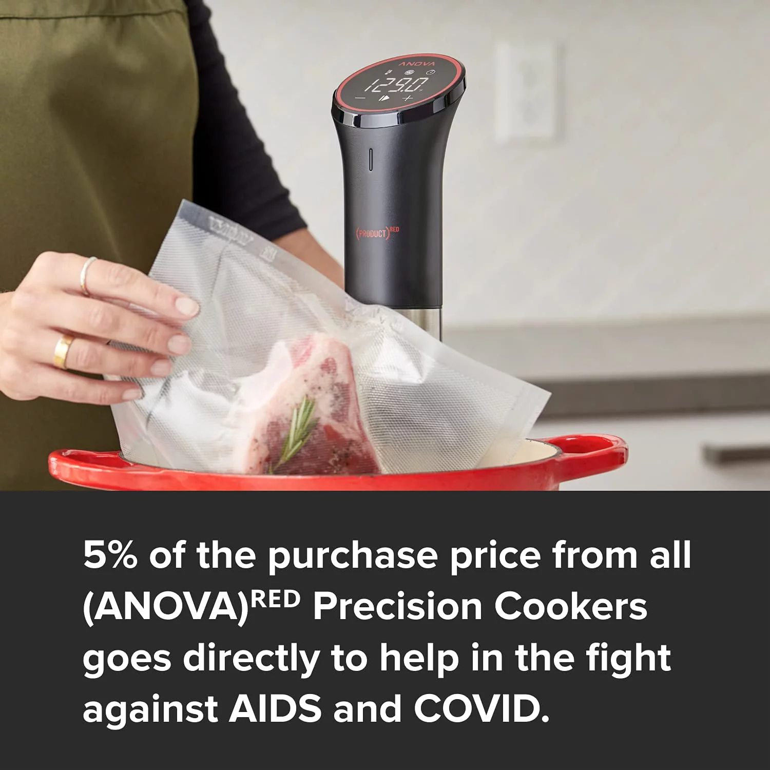 durable Anova Culinary AN500-US00 Sous Vide Precision Cooker (WiFi)  1000 Watts | Anova App Included  Black and Silver