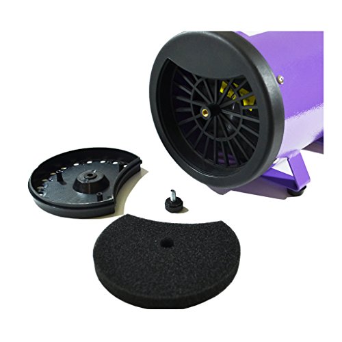 Flying Pig High Velocity Dog Pet Grooming Dryer w/Heater (Model: Flying One, Purple)