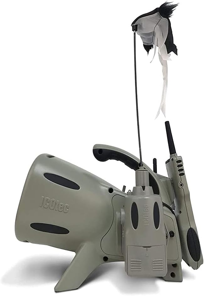 Icotec Outlaw Programmable Game Call/Decoy Combo - 240 Professional Sounds - 300 Yard Remote Range - Play 2 Sounds Simultaneously - Coyote Killing Machine
