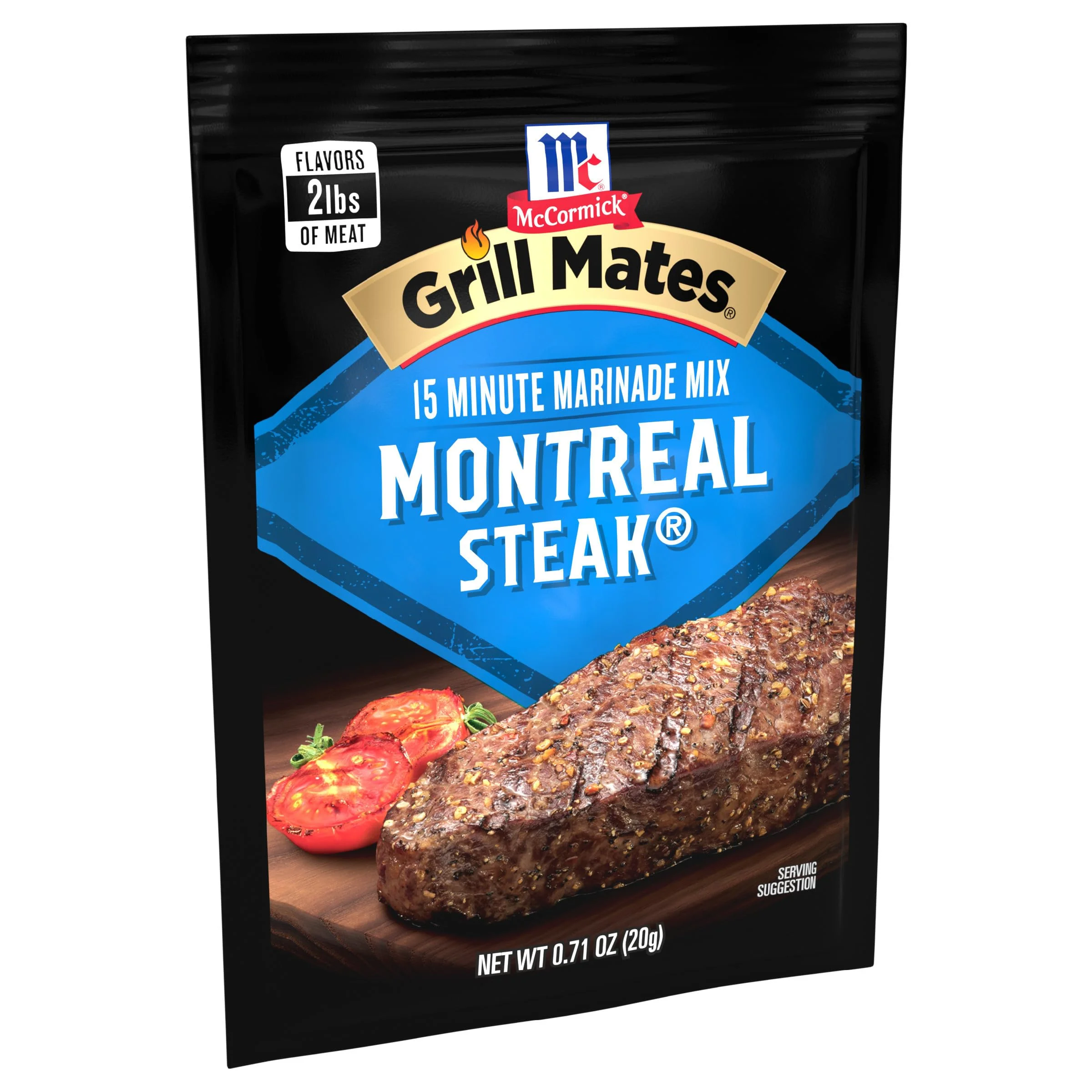 Mccormick Grill Mates Montreal Steak Marinade Mix, 0.71 Oz (Pack Of 12)