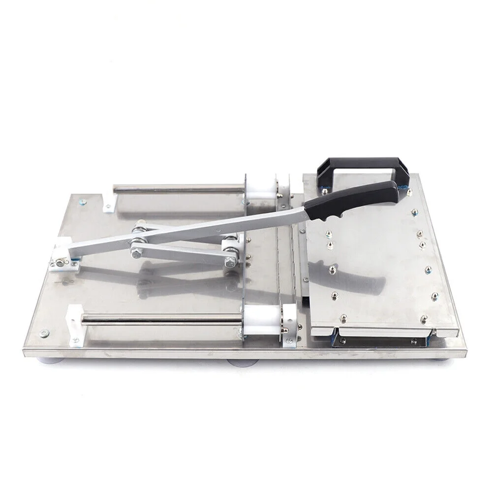 Miumaeov Stainless Steel Multi-Fonction Skewer Meat Machine Manual Mutton Kebab Machine BBQ Bamboo Skewer Satay String Making Machine 10pcs/Batch