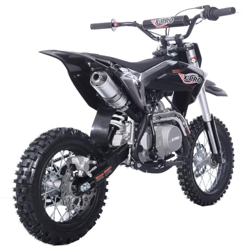 X-PRO 125cc Kids Dirt Bike Pit Bike Youth Dirt Pit Bike with 4-Speed Semi-Automatic Transmission, Big 14