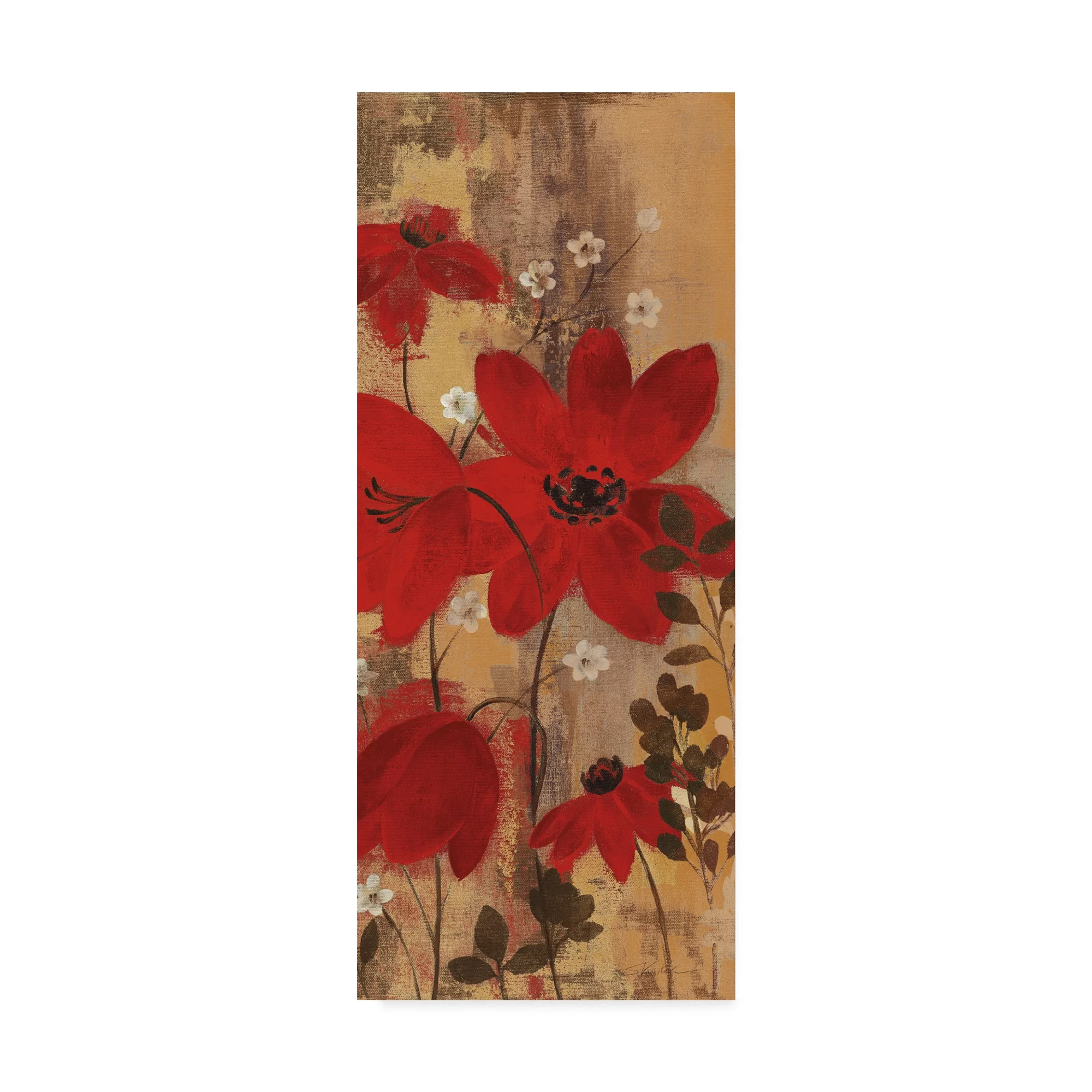 Trademark Fine Art 'Floral Symphony Red II' Canvas Art by Silvia Vassileva