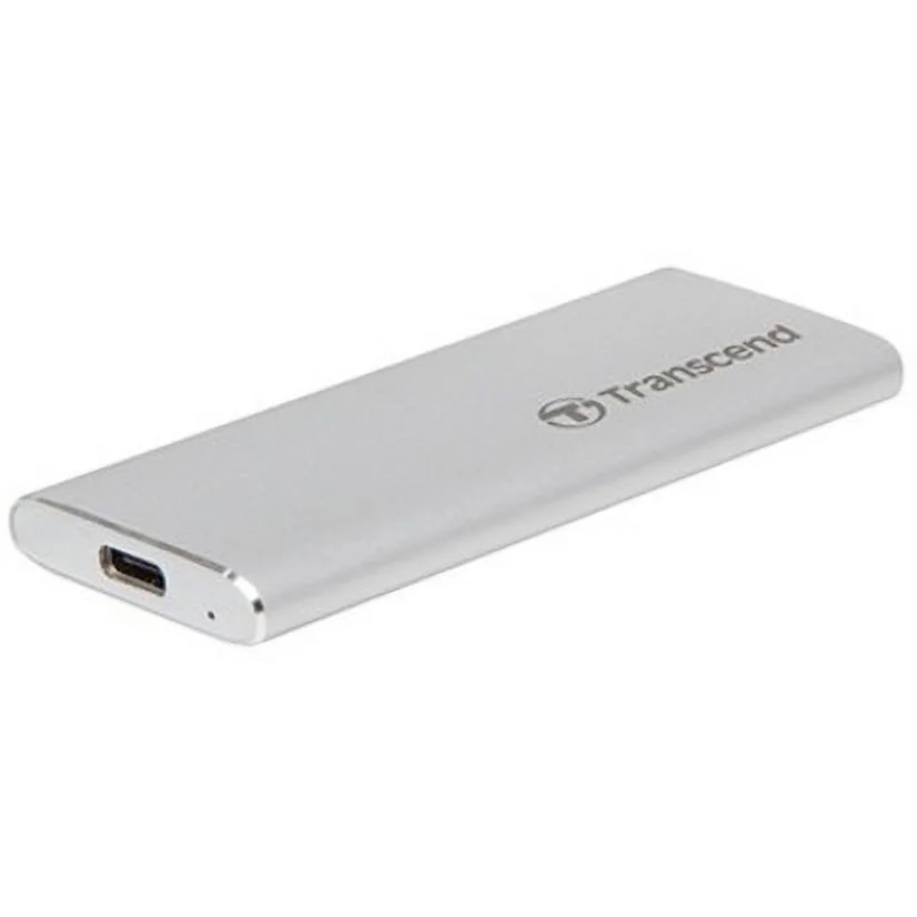 Transcend ESD260C 500 GB Portable Solid State Drive, External, Silver