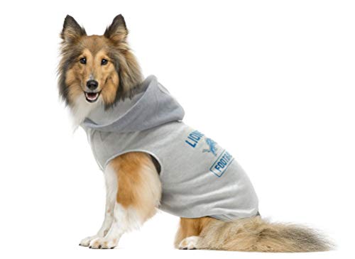 Littlearth Unisex-Adult NFL Detroit Lions Pet Hooded Crewneck