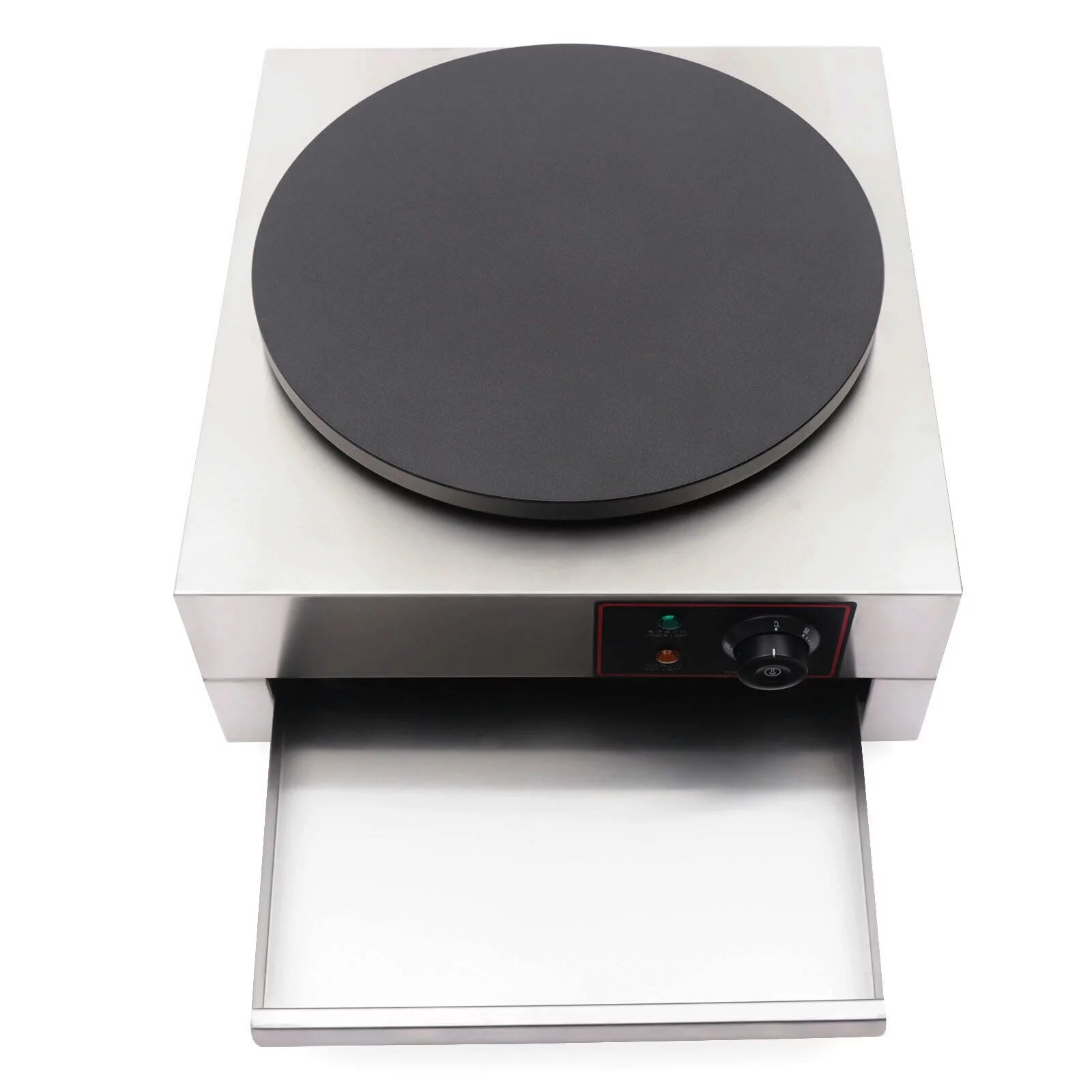 40cm Electric Crepe Maker Machine Circular Frying Pan Griddle Pancakes Stove 1700W 110V Electric Crepe Maker Machine Pancake Griddle Nonstick 40cm Baking Pan 16'' Crepe Maker Pancake Machine