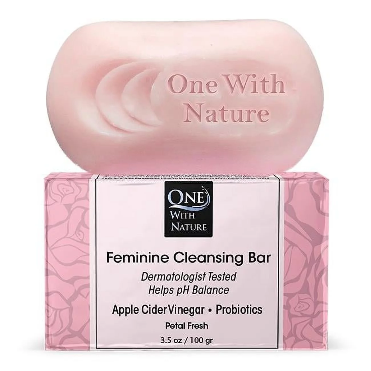 One With Nature 31116 3.5 oz Feminine Petal Fragrance Cleansing Bar Soap, Pack of 3