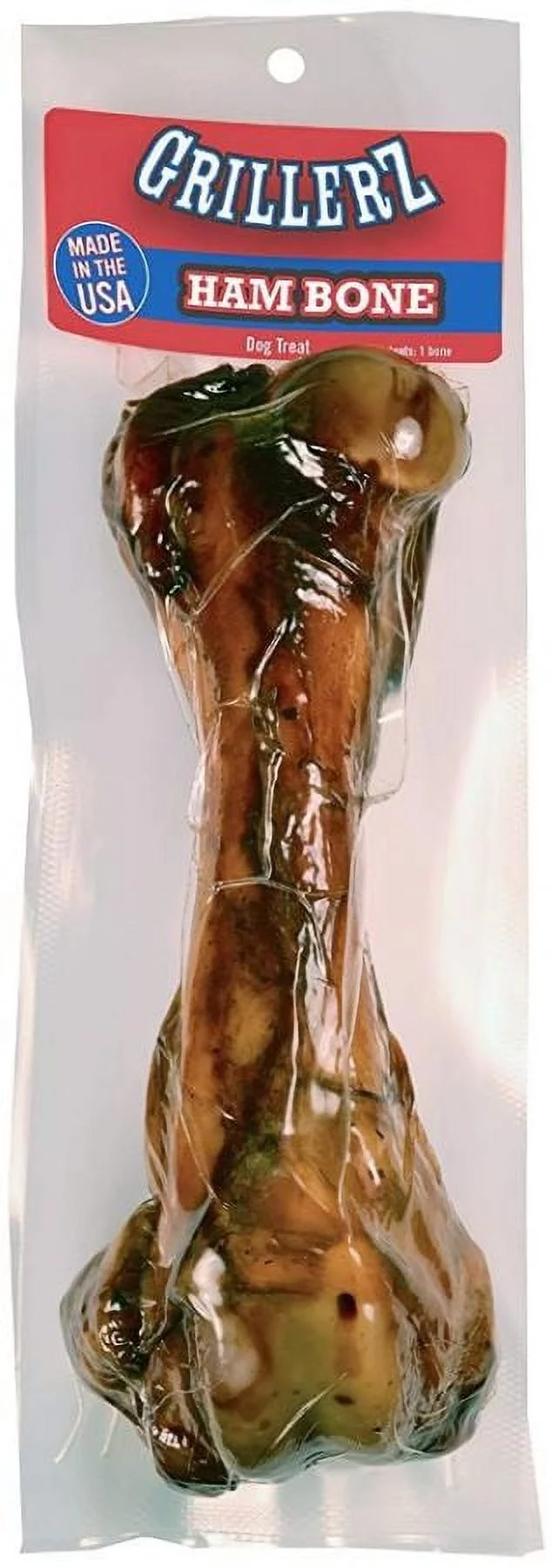 Grillerz Ham Bone Dog Treat [Dog, Treats Packaged] 1 count