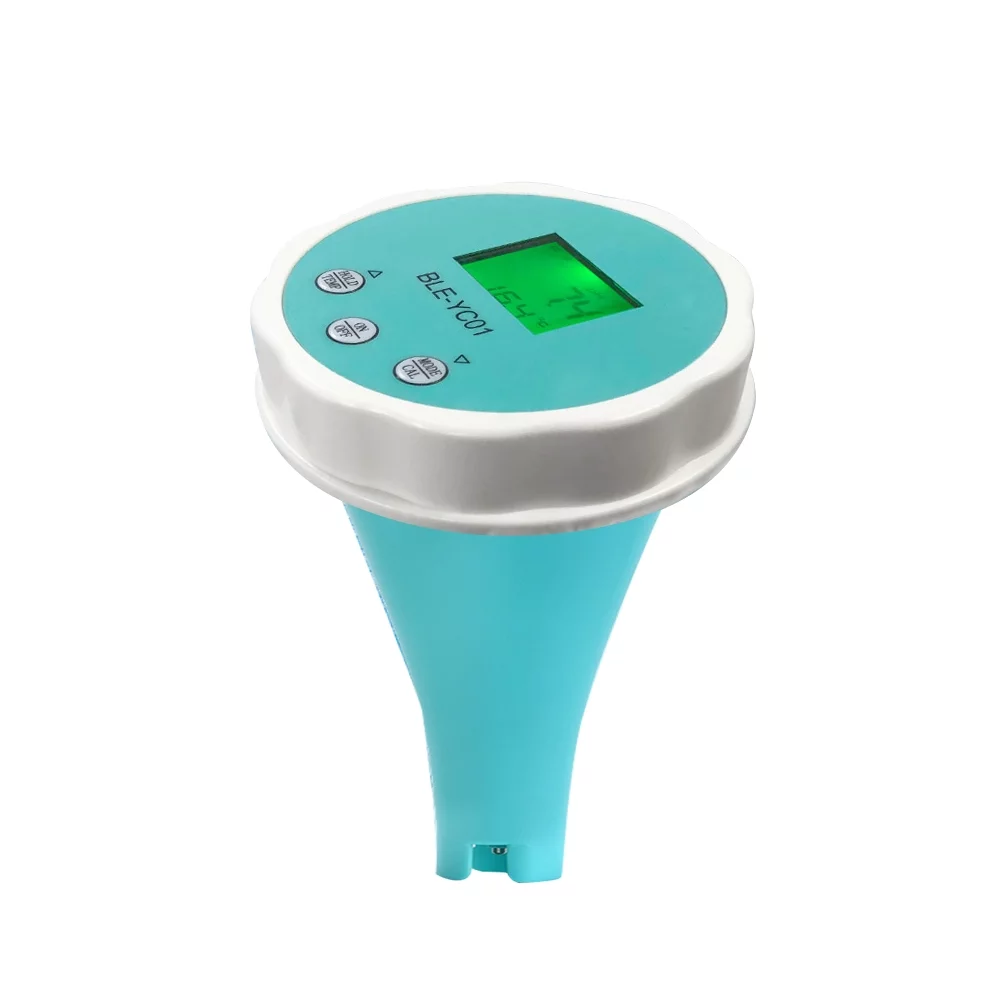 Pinnaco Water Quality Tester 6 in 1 PH EC TDS ORP Temp Chlorine, LCD Display, Portable, BT Mobilephone App Control