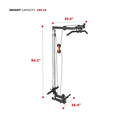 Sunny Health & Fitness Power Zone Strength Rack Power Cage - 1000 LB Weight Capacity, Spotter Bar, Angled Pull-Up Bar, J-Hooks, Resistance Band Pins, Optional LAT Pull Down