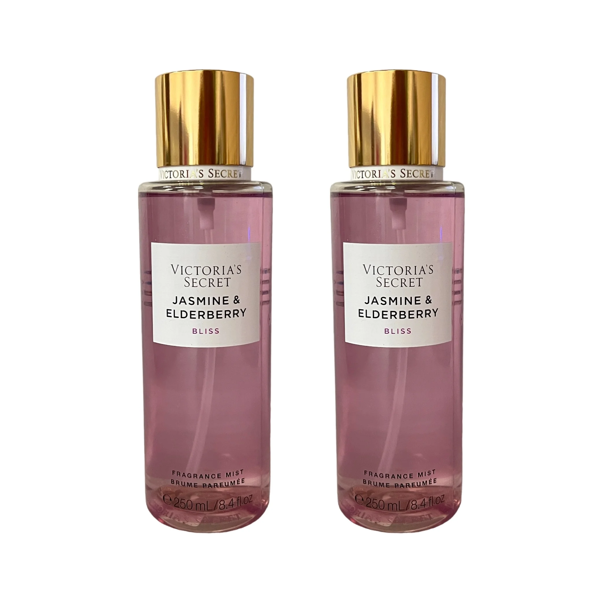 Victoria's Secret Jasmine & Elderberry Fragrance Mist Set Natural Beauty