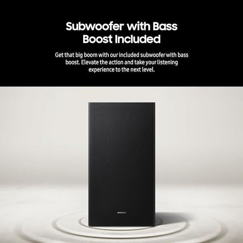 Samsung B-Series Soundbar HW-B630F 3.1 ch DTS Virtual:X Soundbar with Subwoofer (2025 Model) One Remote Control, Voice Enhance Mode, Adaptive Sound