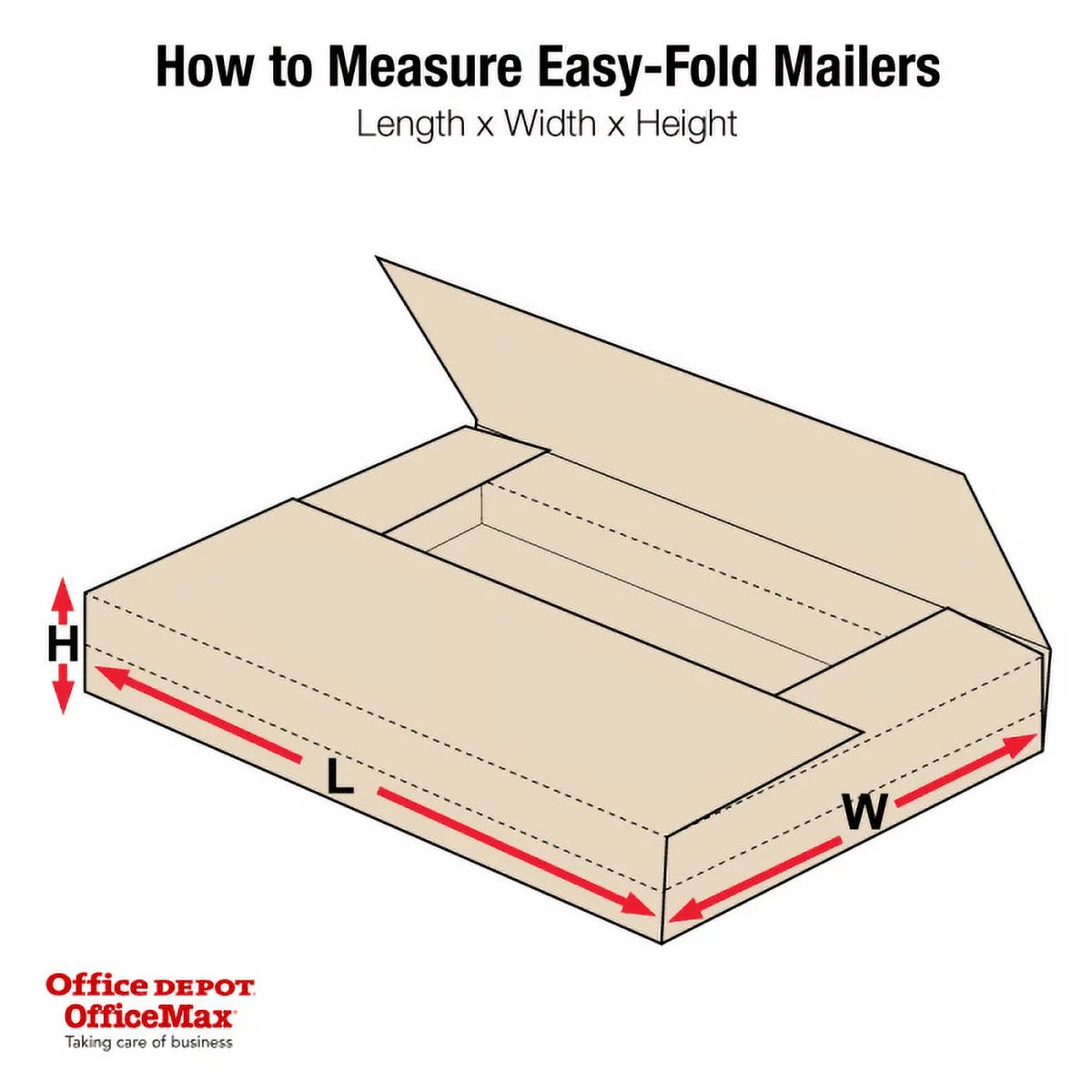 Office Depot® Brand Multi-Depth Easy-Fold Mailers, 11 1/8