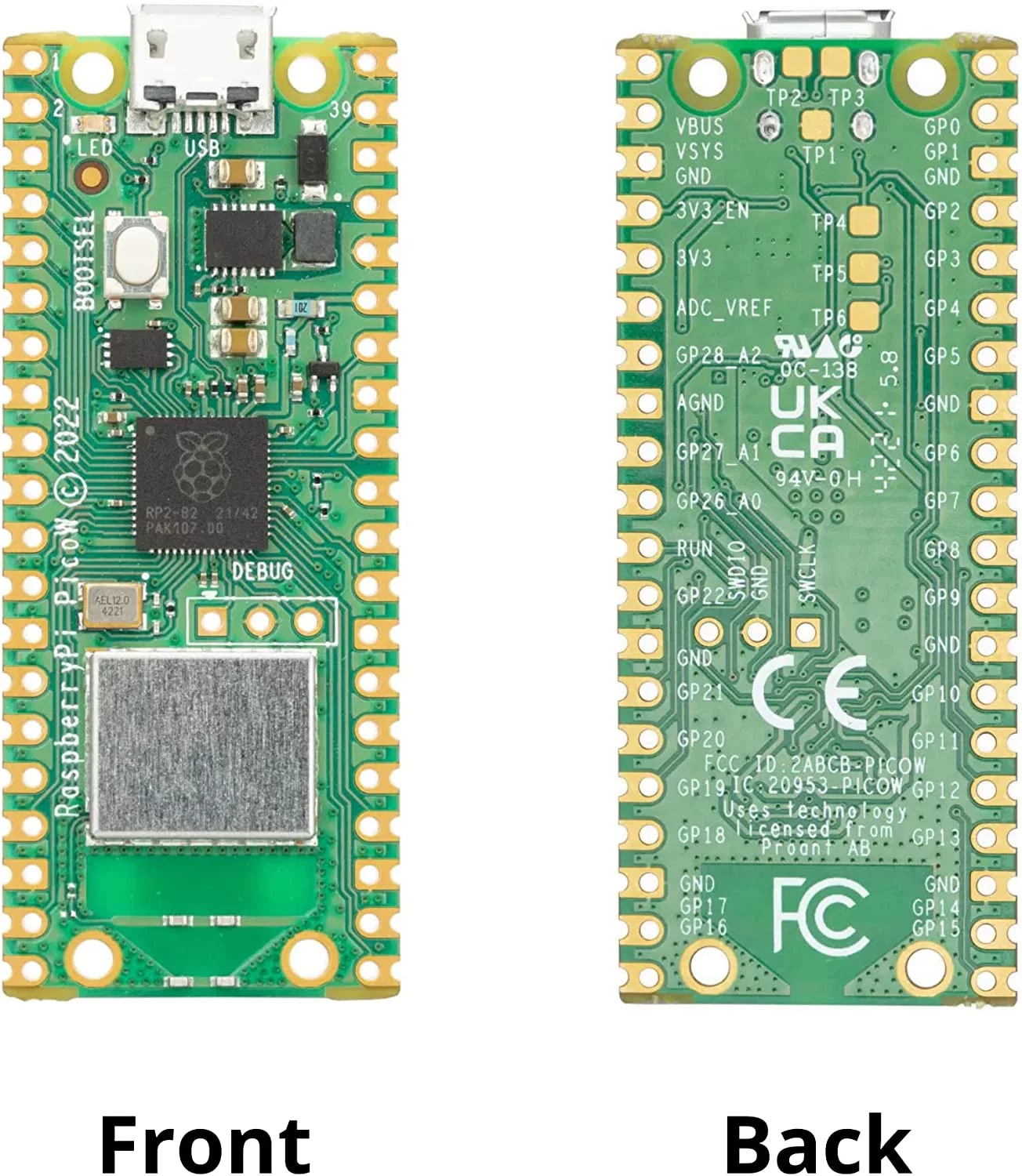 Raspberry Pi Pico W (Wireless, WiFi) Basic Kit (PICO-W)