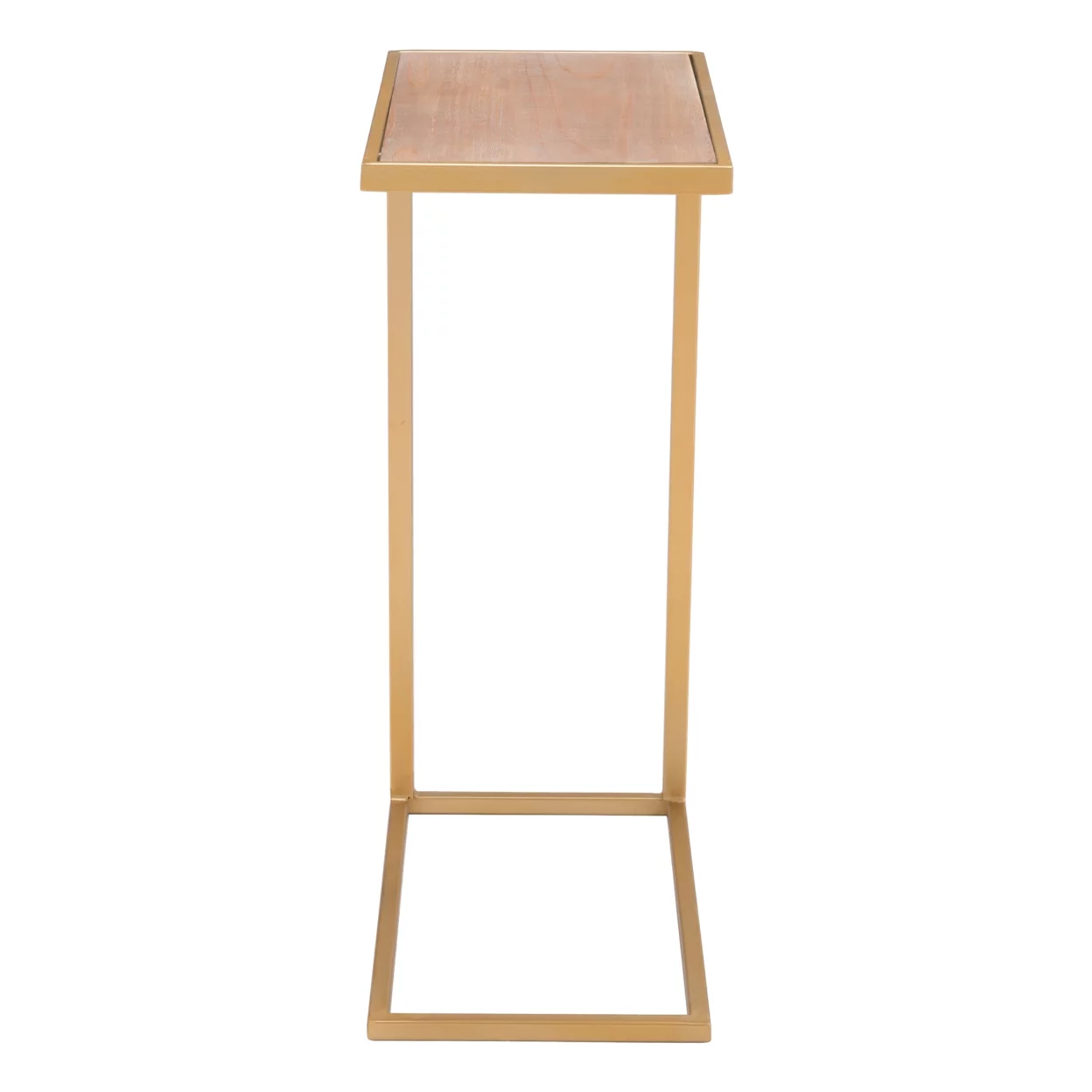 Ike Side Table Brown and Gold