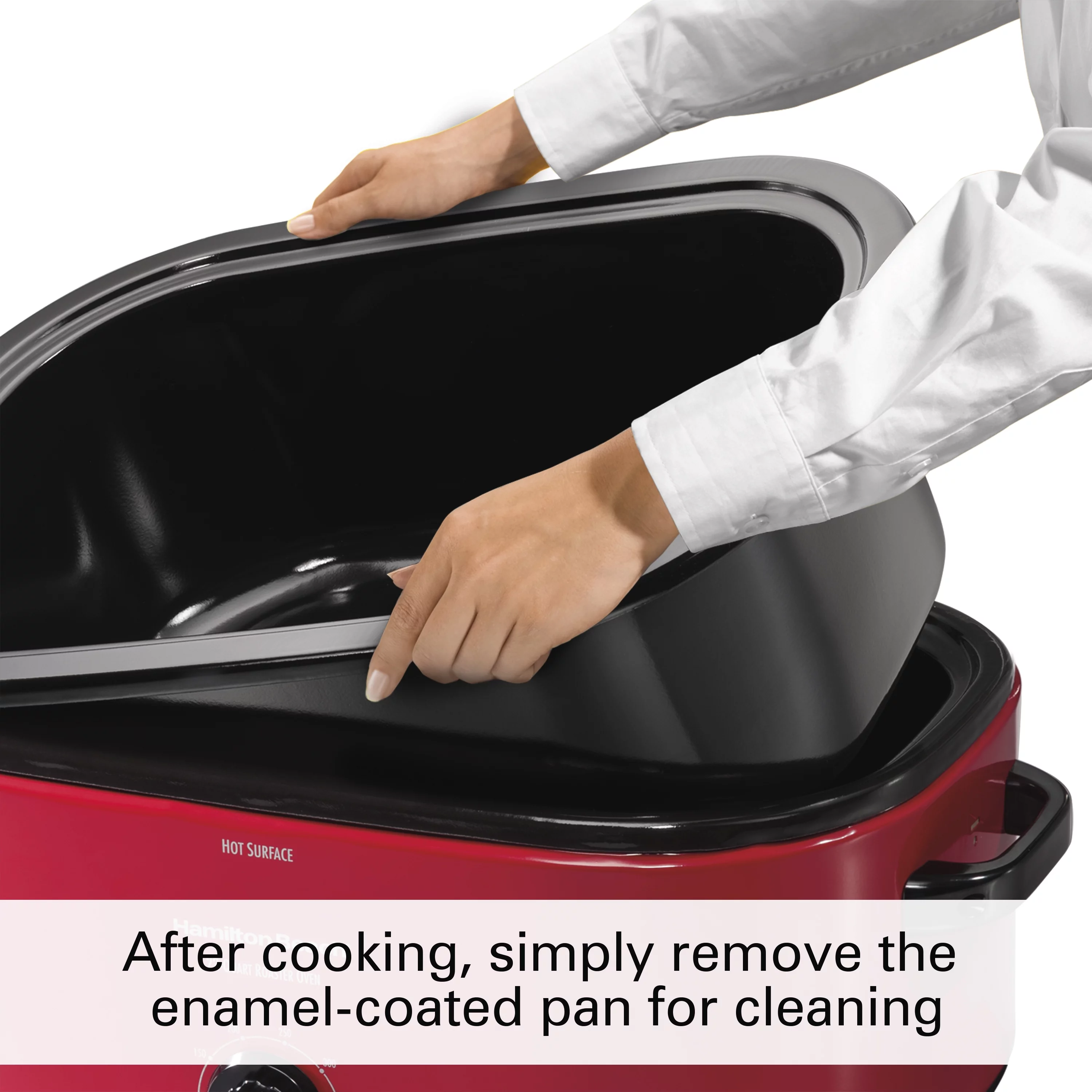 Hamilton Beach 22 Quart Roaster Oven, Fits 28 lb Turkey, Red, Model# 32231