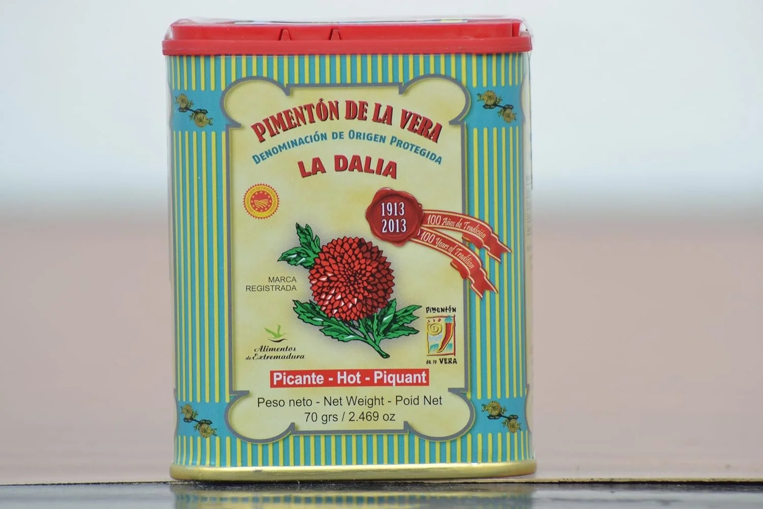 Smoked Hot Paprika, Pimenton De La Vera Picante Set of 2 Tins From Spain 2.5 Oz / 70 Gr Each