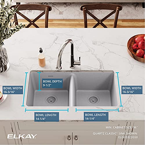 Elkay ELGU3322 Quartz Classic 33