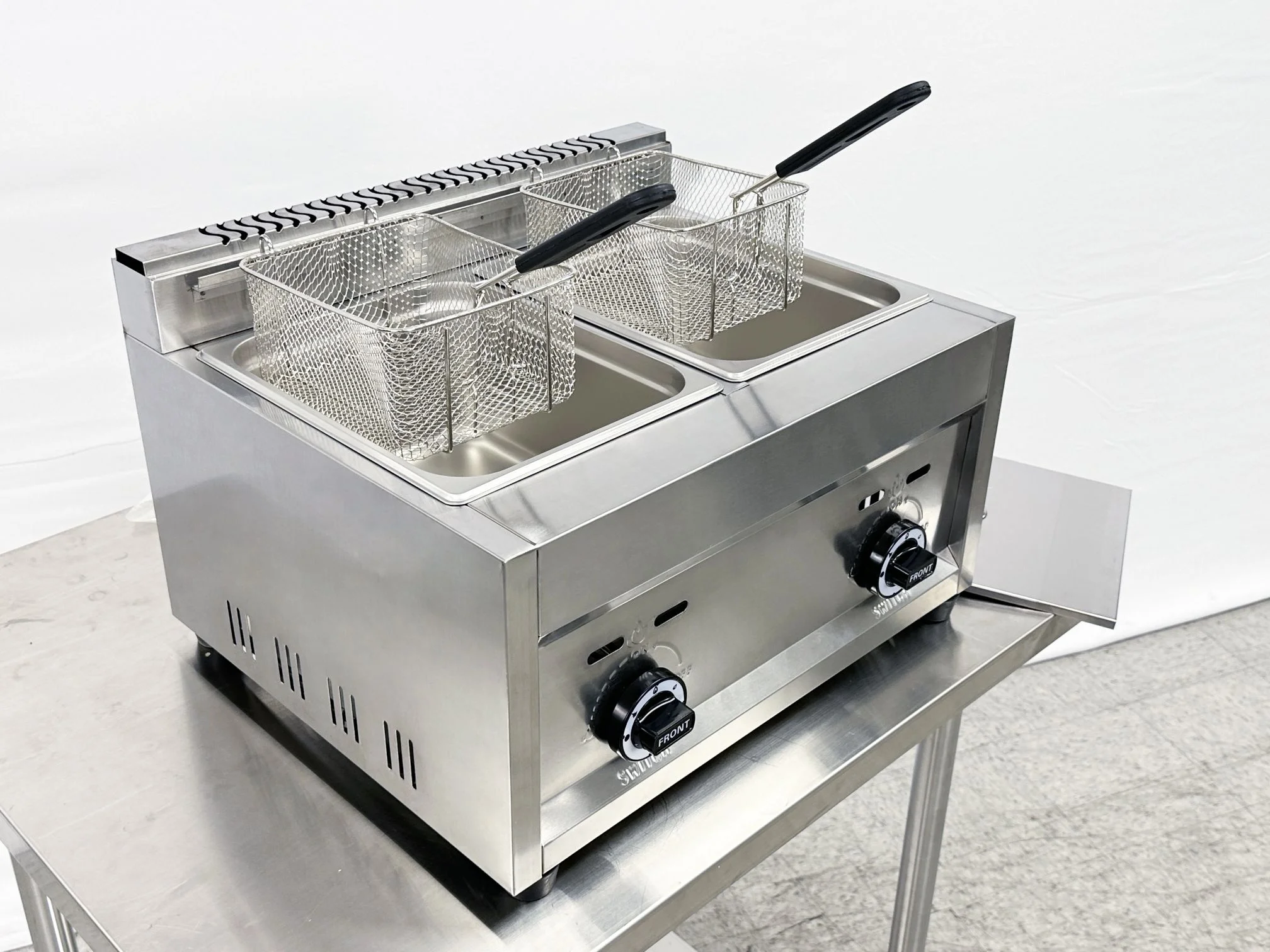 7 gallon Commercial Countertop Double Deep Fryer