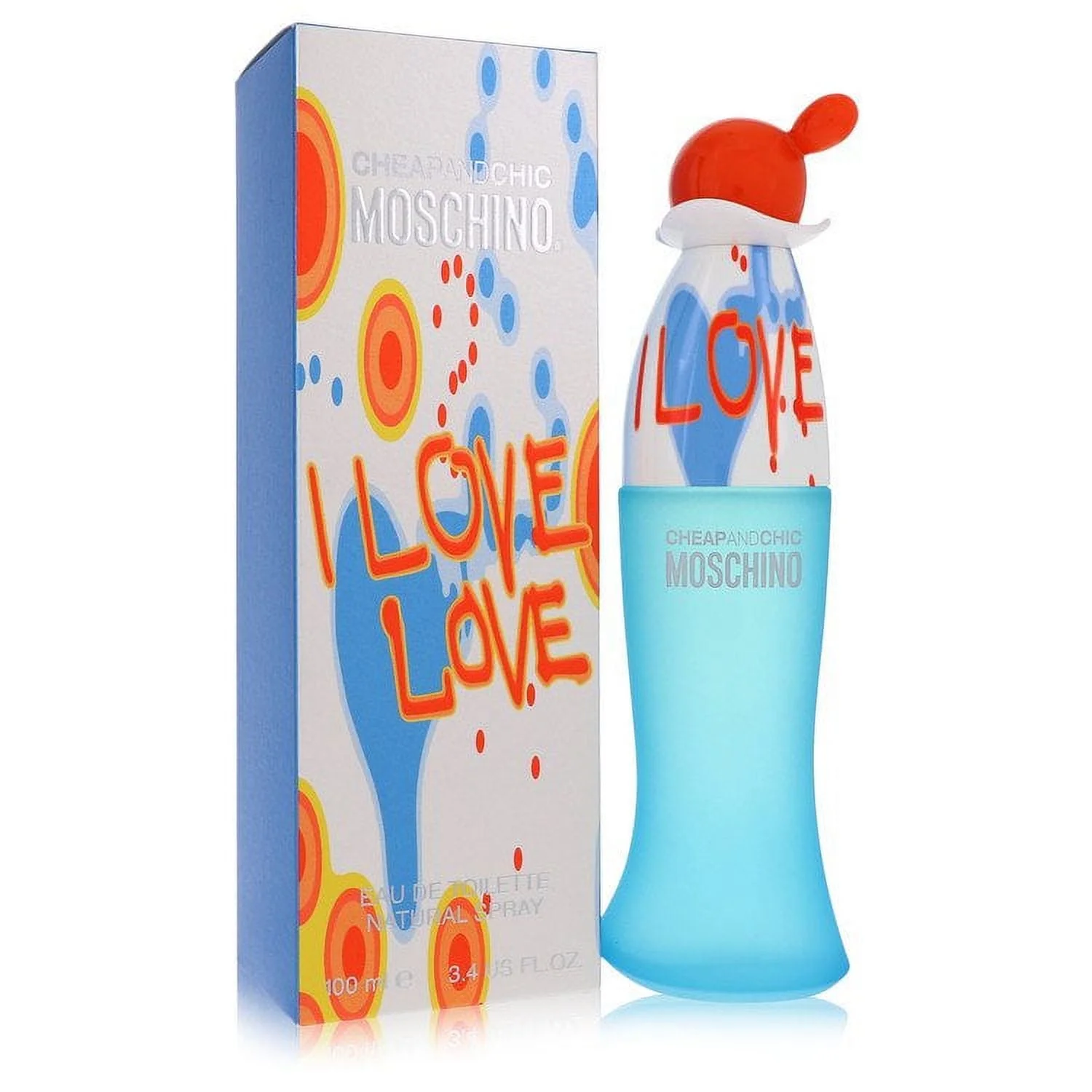 I Love Love by Moschino Eau De Toilette Spray 3.4 oz for Women Pack of 3