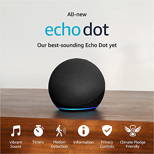 Like-New Echo Dot (5th Gen, 2022 release) | With bigger vibrant sound, helpful routines and Alexa | Glacier White