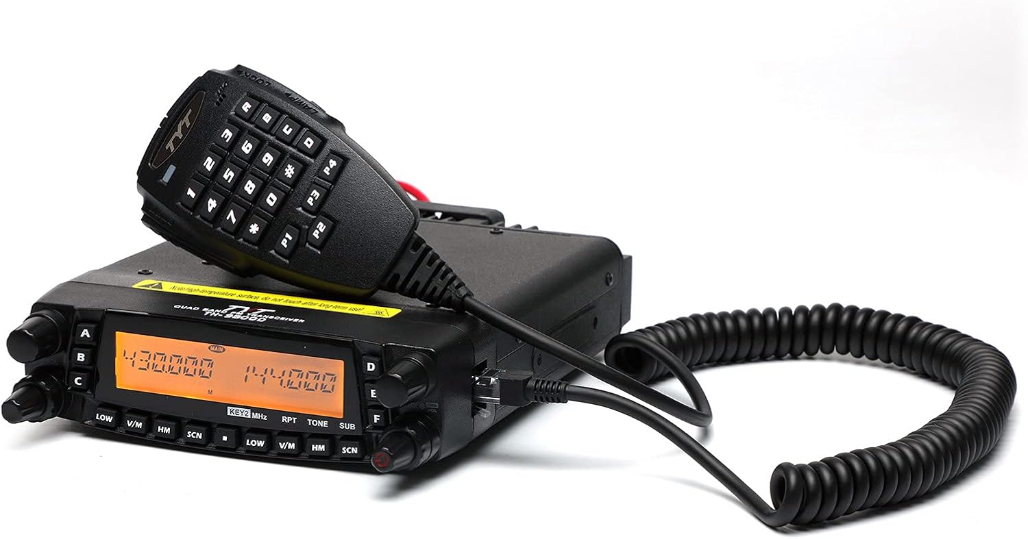 TYT TH-9800D Plus Version Quad Band Cross-Band 50W Mobile Transceiver Vehicle Radio Amateur Base Station, Cable/Software incl