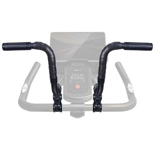 Handlebar Extender for Peloton Indoor Exercise Bikes, 1 Pair of Ultimate Handlebar Extension of Peloton Accessories (Sheep-horn (with Black Tapes & Grips))