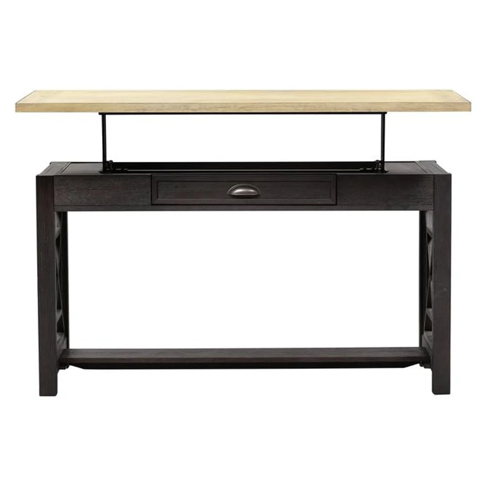 Liberty Furniture Heatherbrook Lift Top Writing Desk, Brown