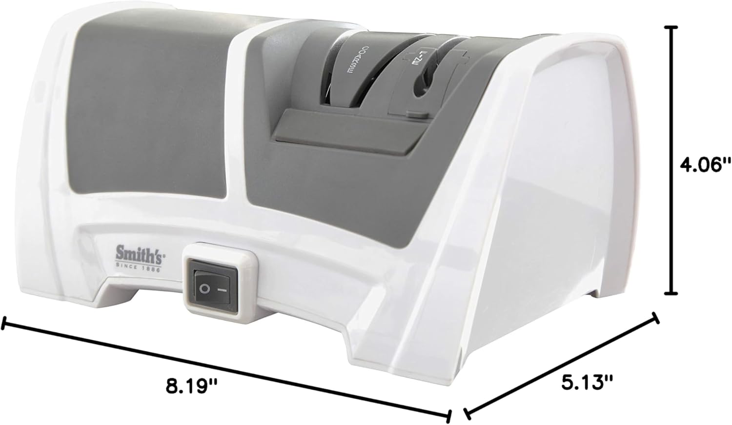 Smith's 50378 Deluxe Diamond Electric Knife Sharpener, Gray/White