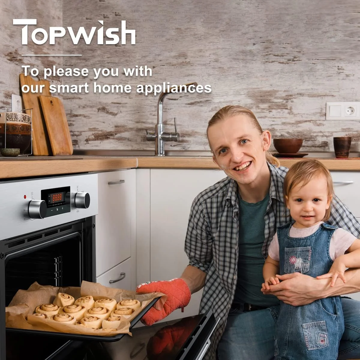 TOPWISH AEO-001 2.3 Cu.ft. Built-in Electric Wall Oven, 24