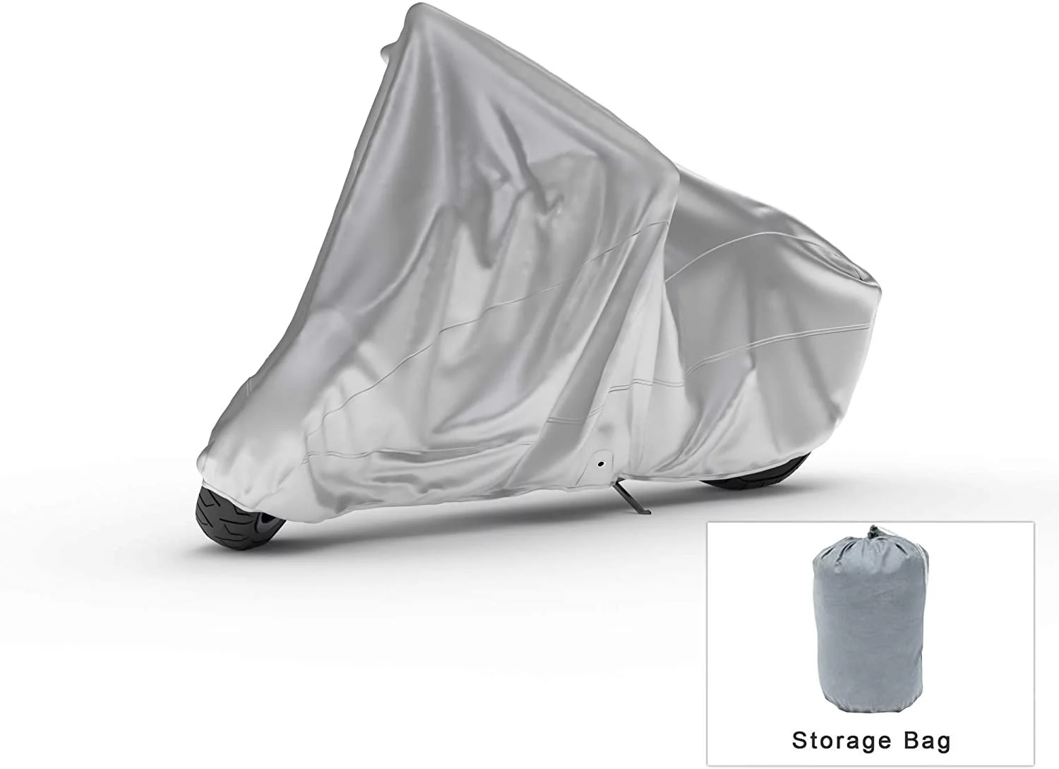Weatherproof Motorcycle Cover Compatible With 2006 Harley-davidson Flhri Road King Shrine - Outdoor & Indoor - Protect From Rain Water, Snow, Sun - Securing Straps - Durable Material - Storage Bag