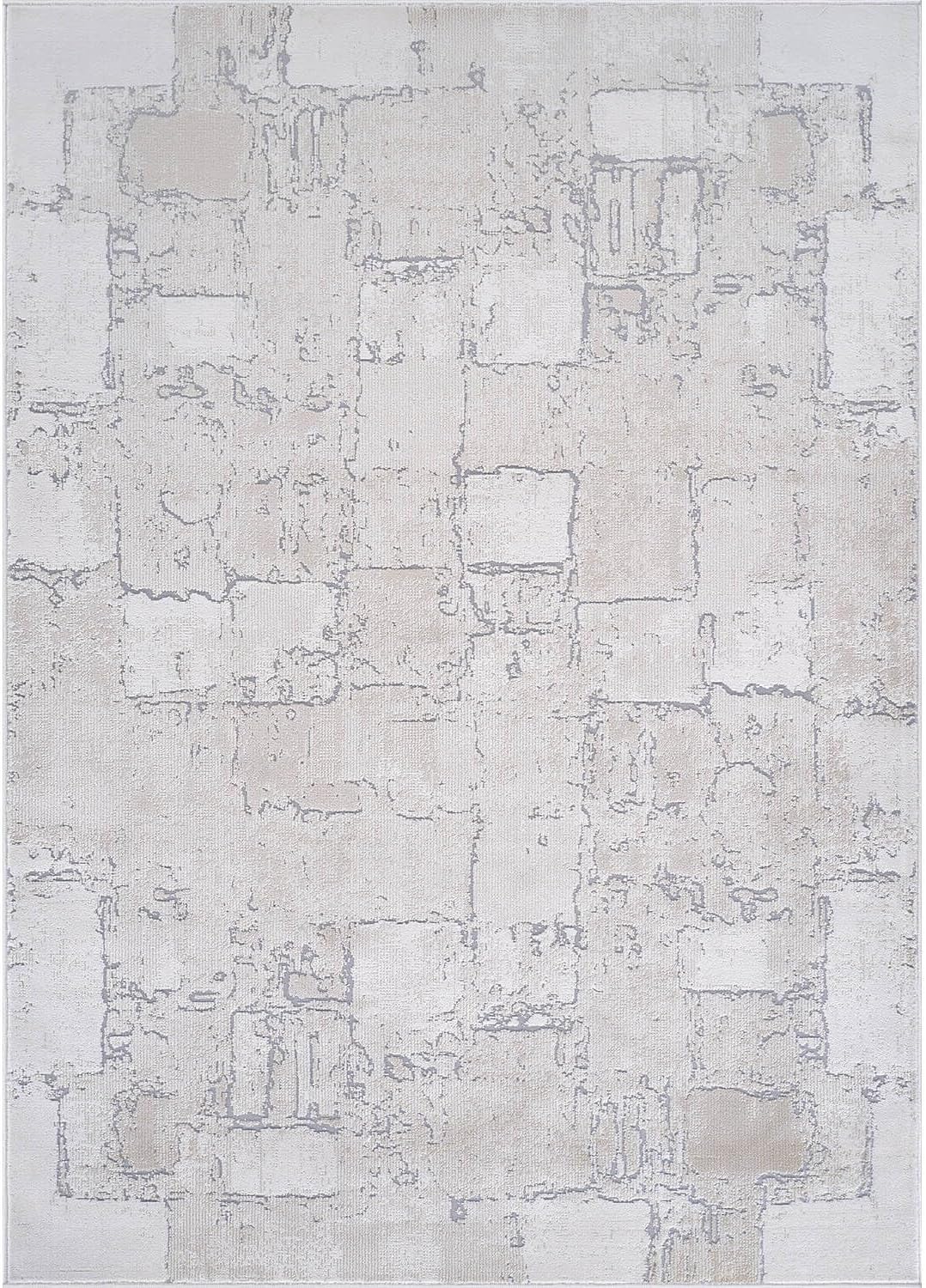 Beverly Rug Living Room Rug 8x10 Modern Luxury Ultra Soft Vintage Indoor Area Rugs for Kitchen Dining Room Stain Resistant Non Shedding Indoor Carpet Alfombras Para Salas Modernas (8 x 10 Beige)