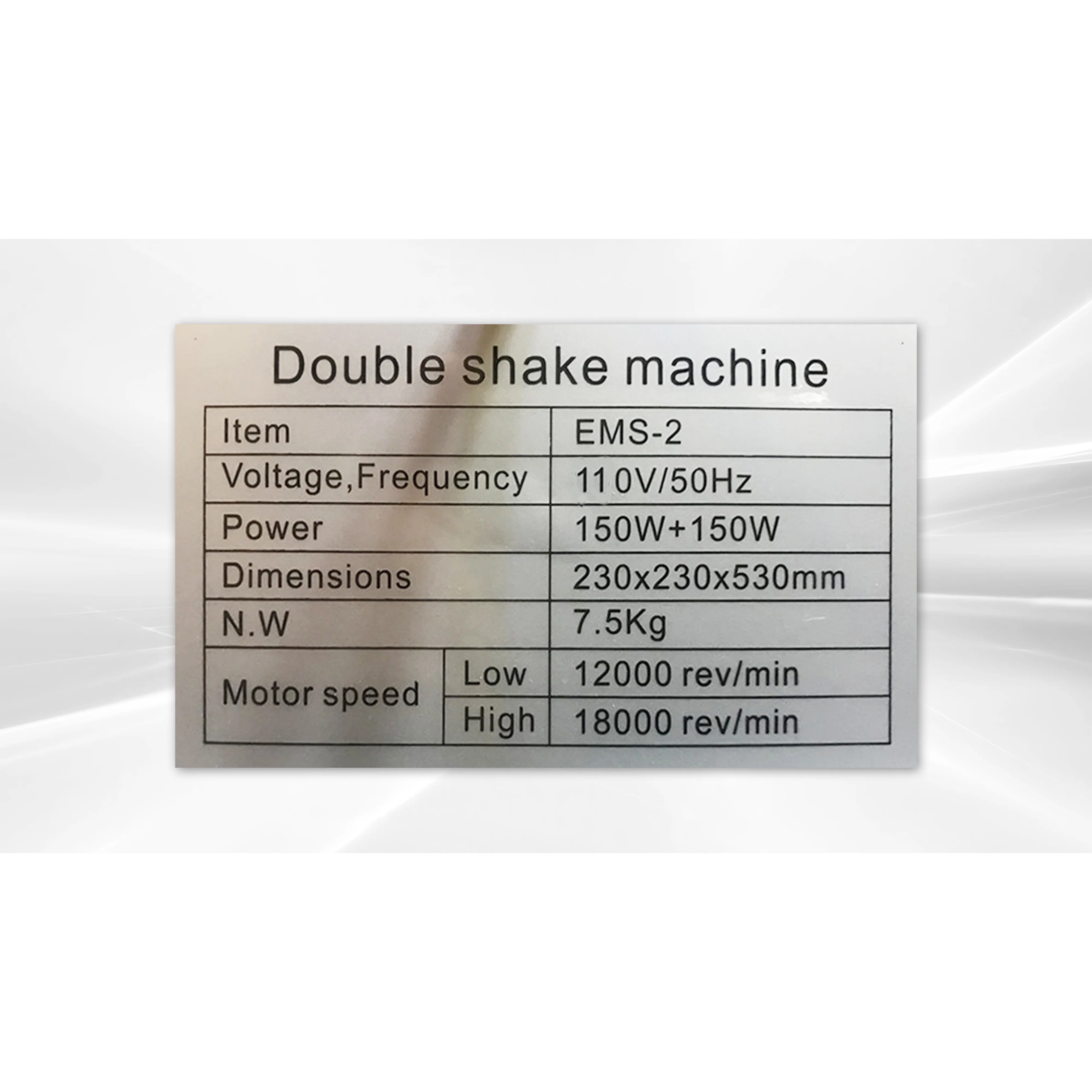 110V Commercial Stainless Steel Milk Shake Machine Double Head Drink Mixer