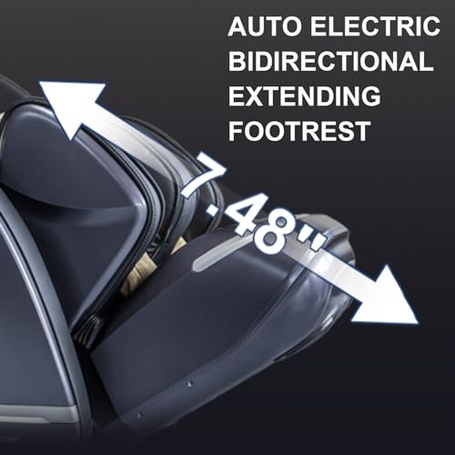 2024 A688 Heaven Duet Massage Chair-4D & 3D Dual-Mechanism Zero Gravity Recliner with Yoga Stretch and Electric Automatic Footrest Extension-Full Body Relaxation (Black)