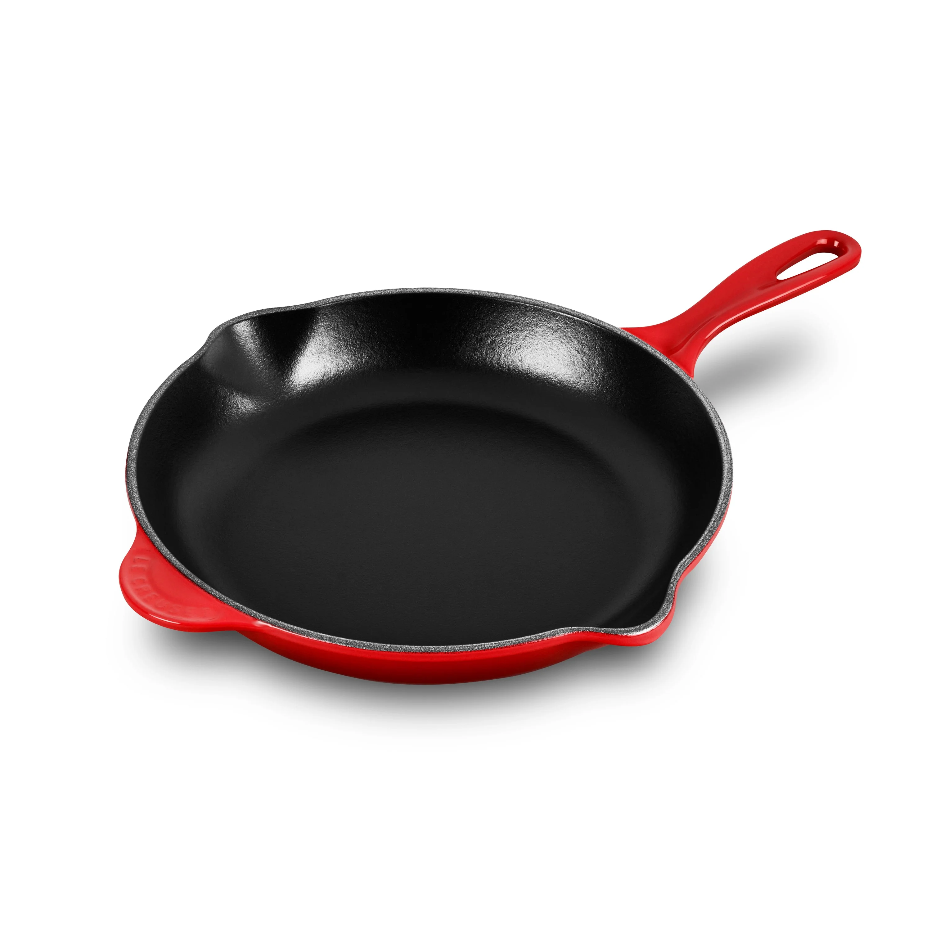 Le Creuset Enameled Cast-Iron 10-1/4-Inch Skillet with Iron Handle, Flame