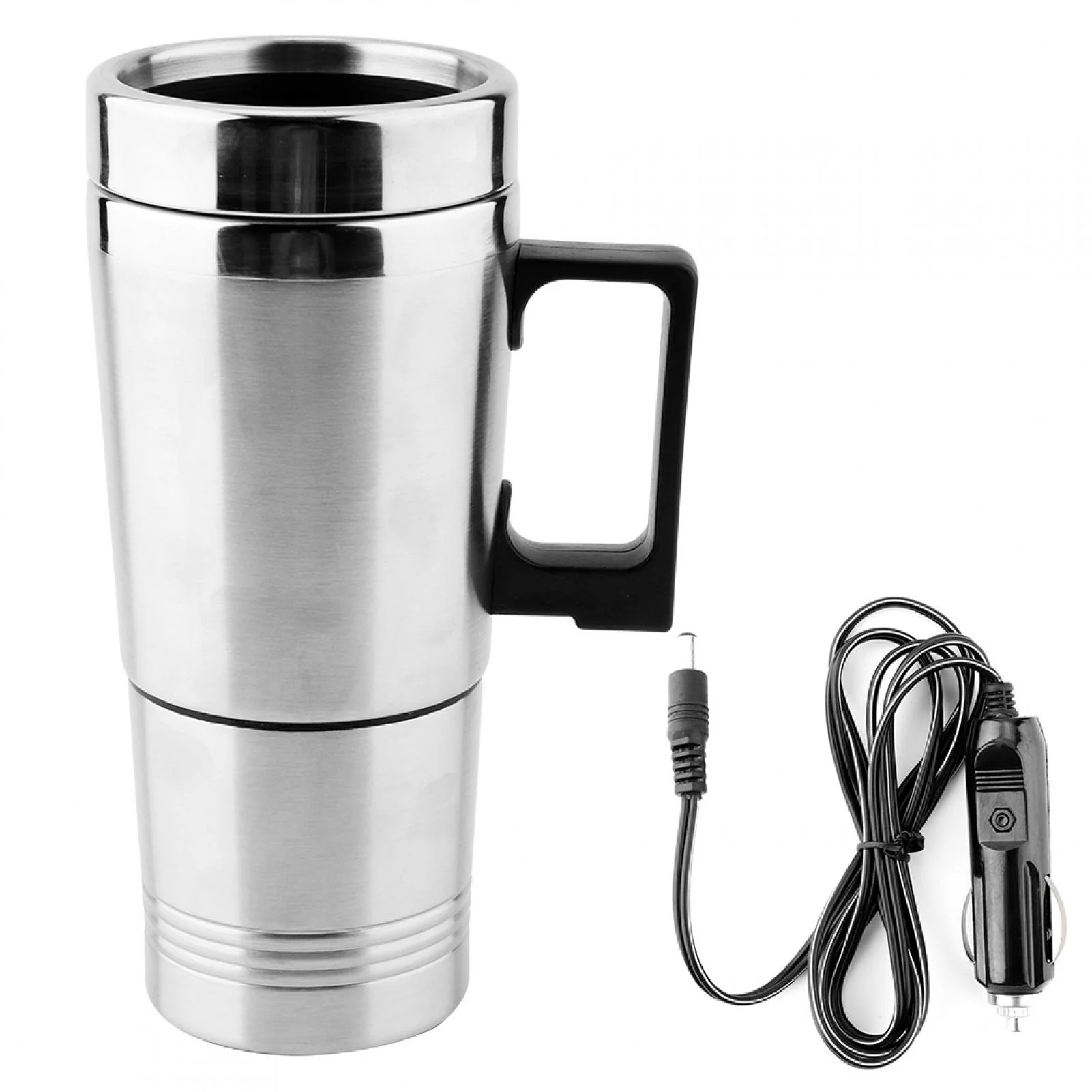 Electric Kettle, Car Kettle, Stainless Steel 350ML + 150ML Tea Coffee Auto Shut Off For Convenient Drinking