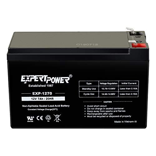 ExpertPower 12 Volt 12 Ah Rechargeable Battery with F2 Terminals || EXP12120