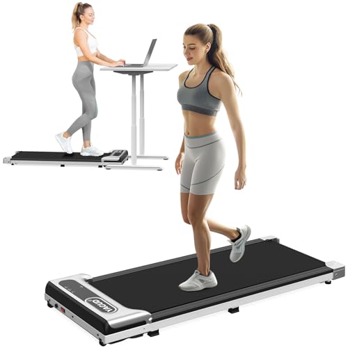 Walking Pad, Under Desk Treadmill for Home and Office, 2.5 HP Portable Walking Jogging Running Machine with Remote Control and LED Display
