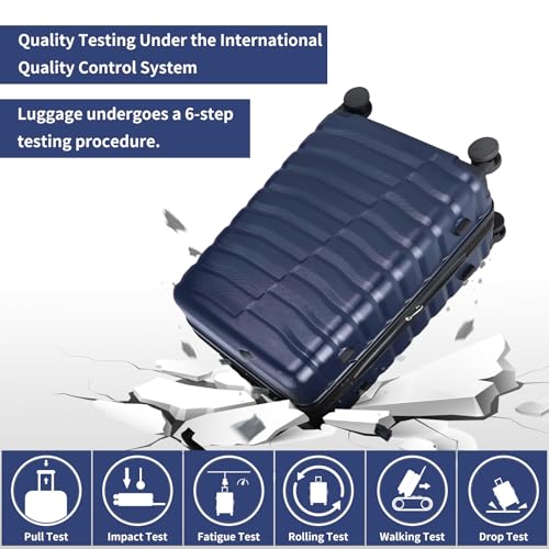 Lightweight Luggage with Spinner Wheels & YKK Zipper, 3-Piece Travel Suitcase ABS+PC Hardshell Luggage Set with TSA Lock, Light Avocado Green (20+24+28 inch)