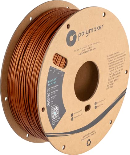 Polymaker PLA PRO Filament 1.75mm 1kg, Tough & High Rigidity White 3D Printing Filament, PolyLite PLA PRO 3D Printer Filament 1.75mm, Print with Most 3D Printers