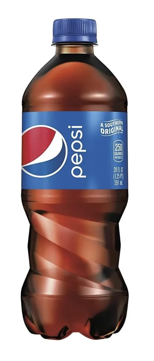 Pepsi Soda 20oz Bottles (Pack of 24)