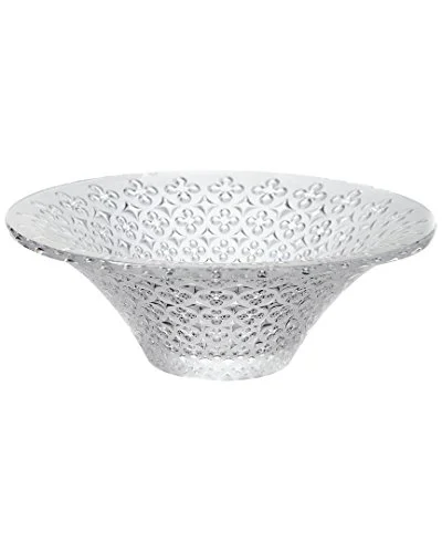 Lalique Venezia Bowl, Clear crystal, 15 wide