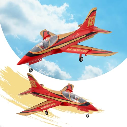 Fms Rc Jets 90mm Avanti EDF Sport Jet Rc Airplanes for Adults 6 Channel Remote Control Planes PNP(NO Transmitter Batteries and Charger)